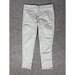 Democracy Womens Ab Technology Cargo Pants Light Khaki Grey Utility Size 10